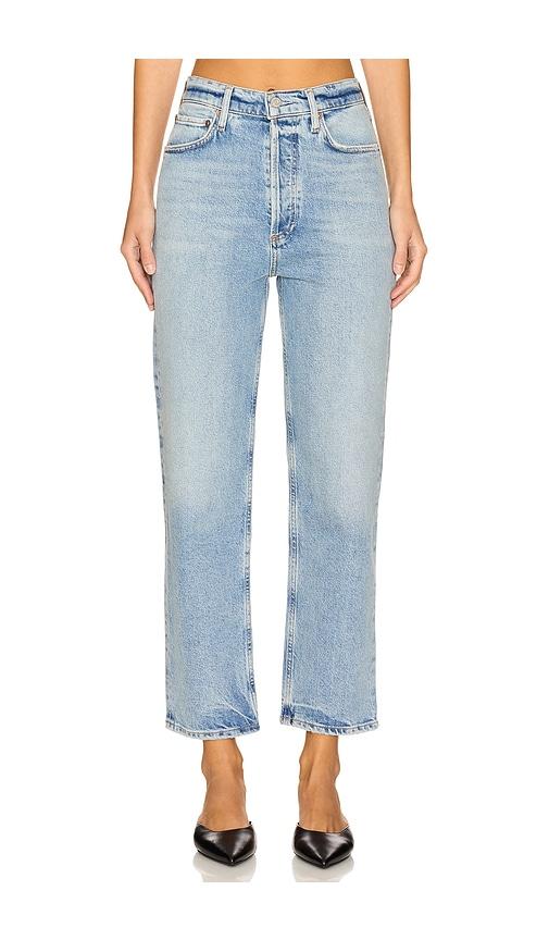 AGOLDE 90's Pinch Waist Crop Jeans in Denim-Light by AGOLDE