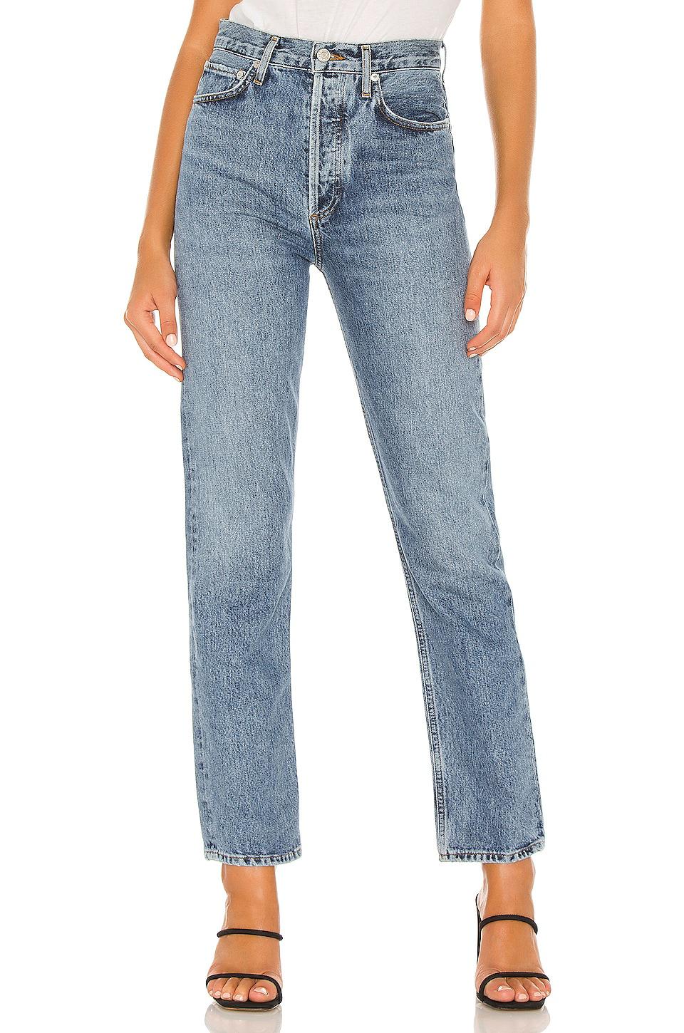 AGOLDE 90's Pinch Waist Jeans in Blue by AGOLDE