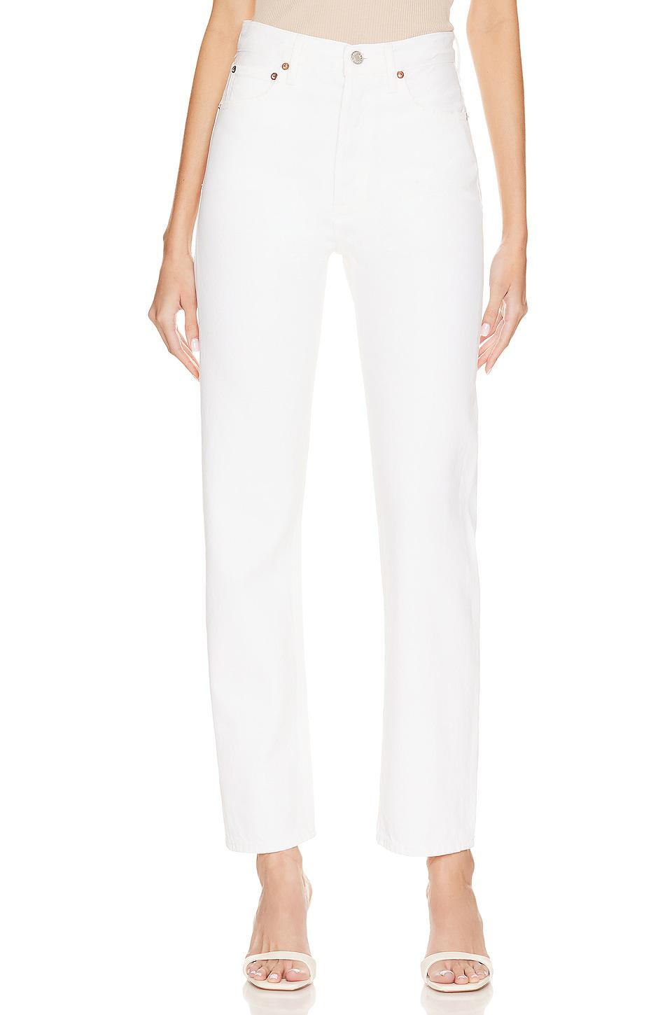 AGOLDE 90's Pinch Waist Jeans in White by AGOLDE