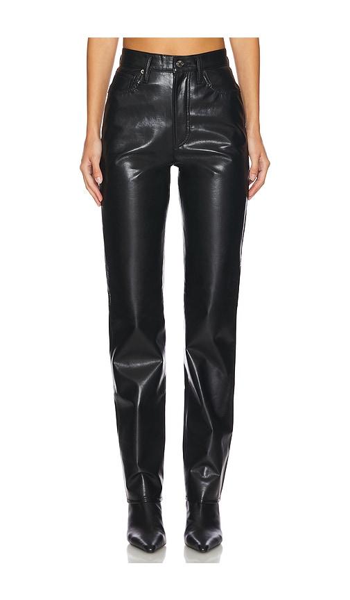 AGOLDE 90's Pinch Waist Long in Black by AGOLDE