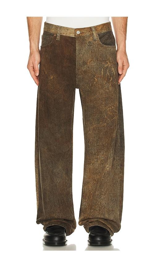 AGOLDE Afton Jean in Brown by AGOLDE