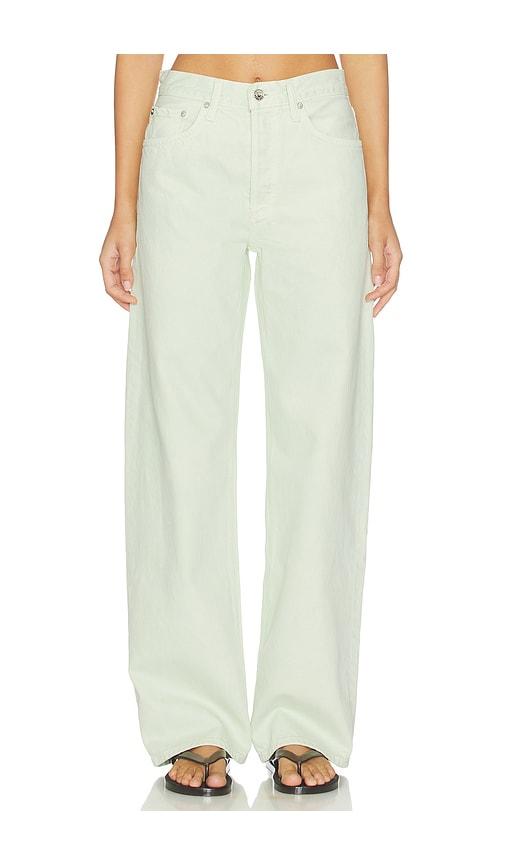 AGOLDE Arc Loose Wide Crop Jeans in Mint by AGOLDE