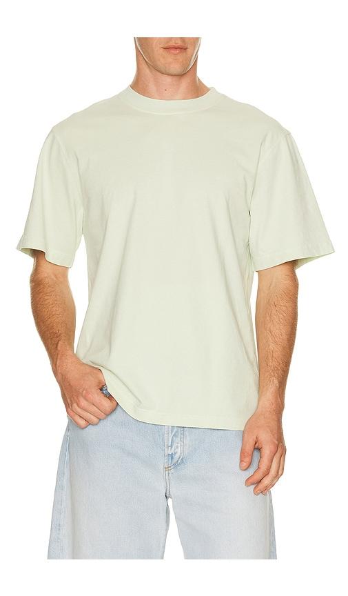 AGOLDE Asha Mock Neck Tee in Green by AGOLDE