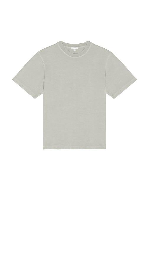 AGOLDE Asha Mock Neck Tee in Grey by AGOLDE