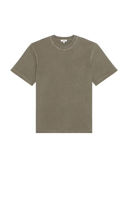 AGOLDE Asha Mock Neck Tee in Grey by AGOLDE