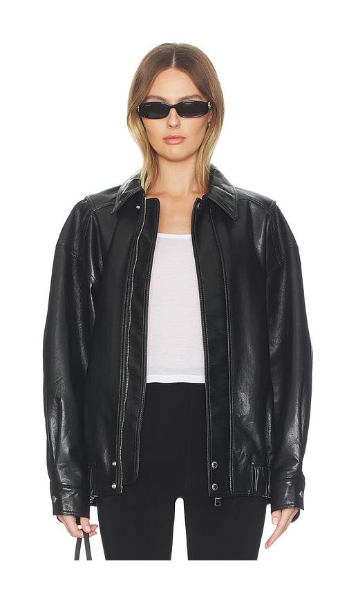 AGOLDE Aston Bomber Jacket in Black by AGOLDE