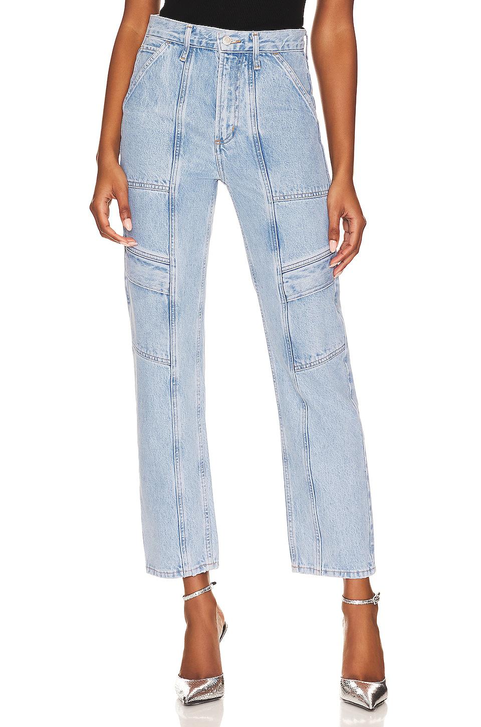 AGOLDE Cooper Cargo Jeans in Denim-Light by AGOLDE