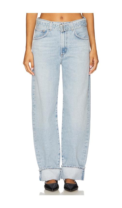 AGOLDE Cuffed Taper Jeans in Blue by AGOLDE
