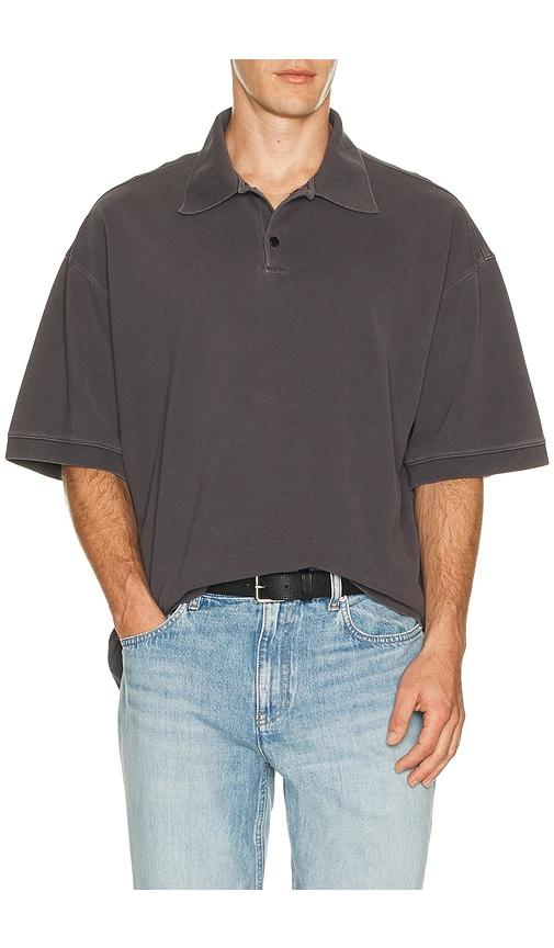 AGOLDE Curren Polo in Grey by AGOLDE