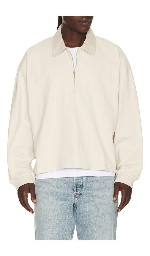 AGOLDE Darius Polo in White by AGOLDE