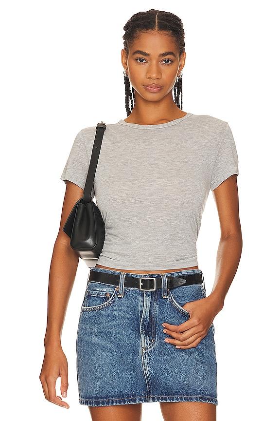 AGOLDE Drew Tee in Grey by AGOLDE
