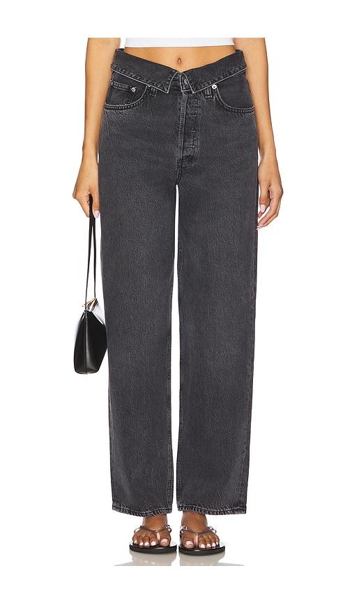 AGOLDE Echo Taper Jeans in Black by AGOLDE