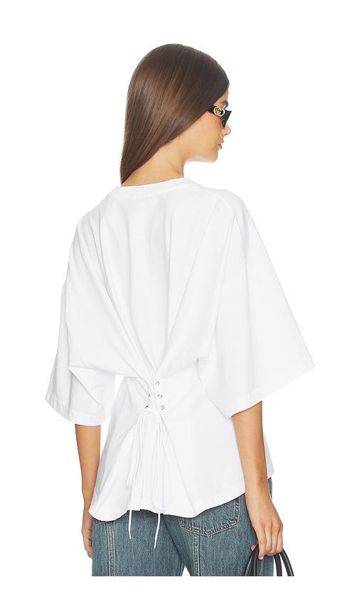 AGOLDE Ellery Tee Shirt in White by AGOLDE