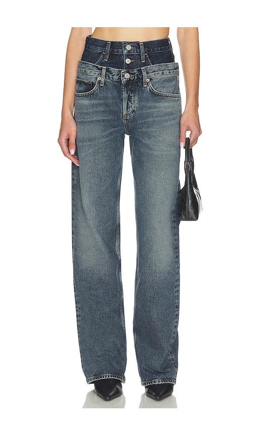 AGOLDE Elson High Rise Loose Jeans in Blue by AGOLDE