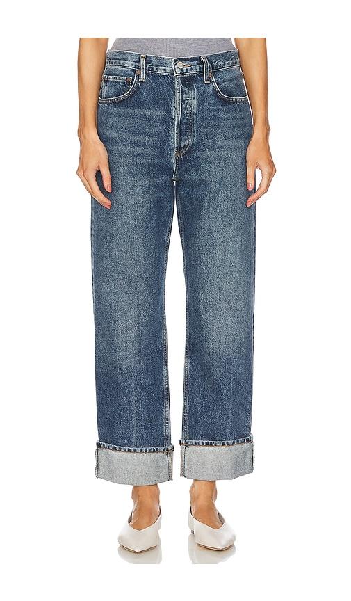 AGOLDE Fran Straight Leg Jeans in Blue by AGOLDE
