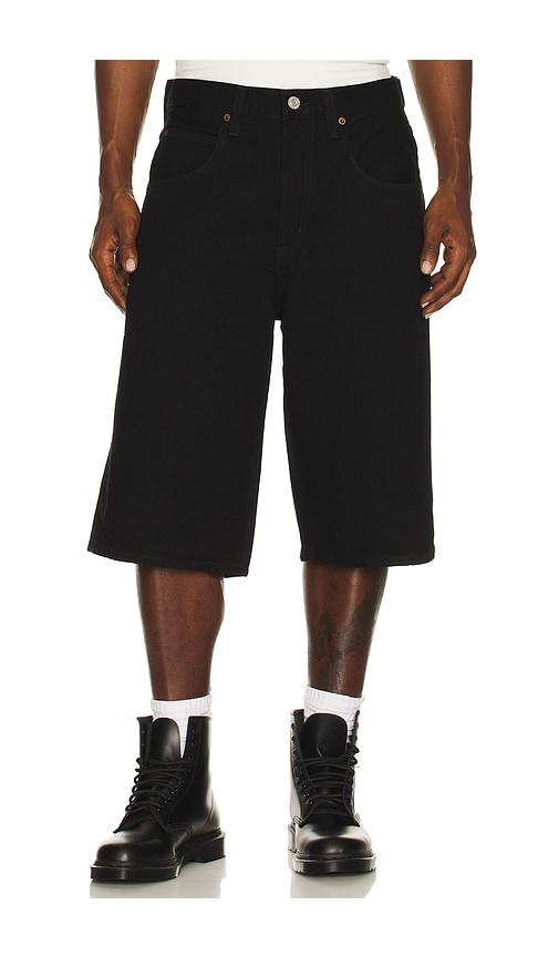 AGOLDE Fusion Skater Short in Black by AGOLDE