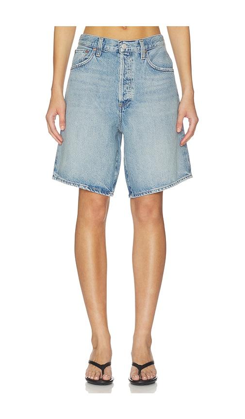 AGOLDE Indra Short Hip Slung Baggy in Blue by AGOLDE