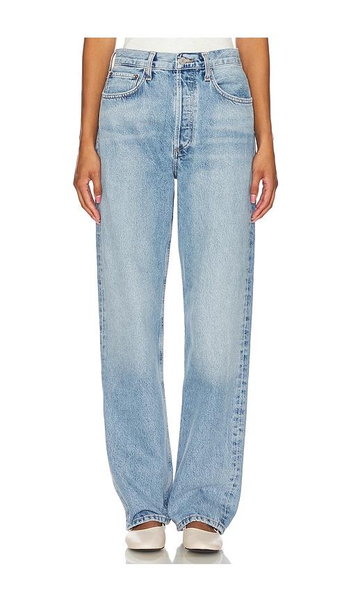 AGOLDE Kelly High Rise Relaxed Straight Jeans in Blue by AGOLDE