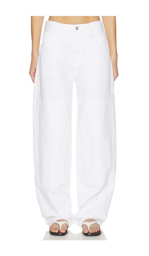 AGOLDE Laria Pieced Jean in White by AGOLDE