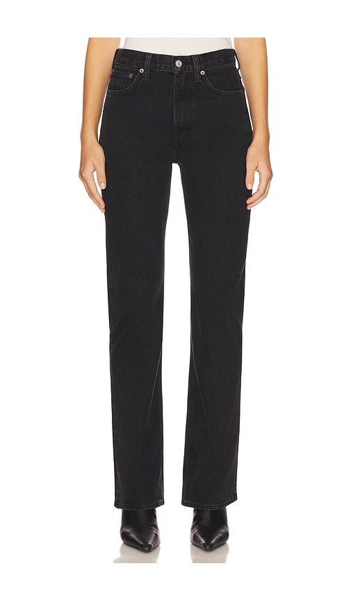 AGOLDE Leena Bootcut Jeans in Black by AGOLDE