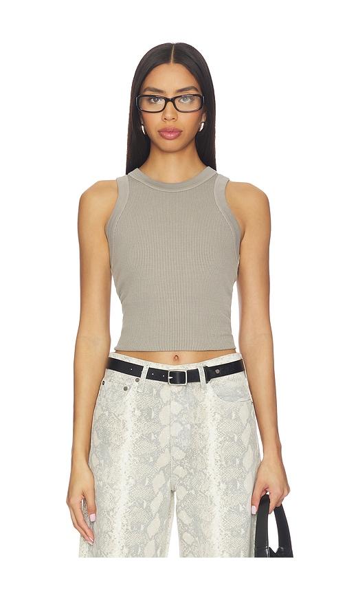 AGOLDE Leigh Tank Top in Grey by AGOLDE