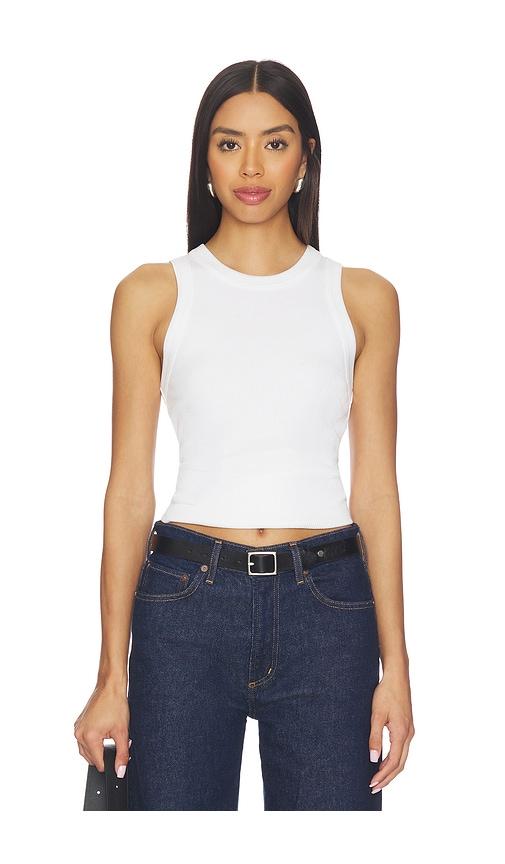 AGOLDE Leigh Tank Top in White by AGOLDE