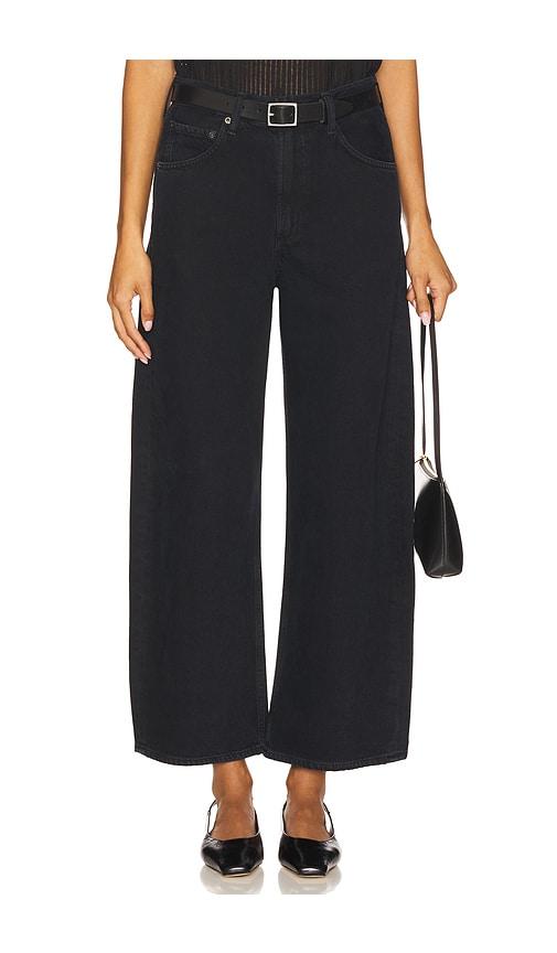 AGOLDE Low Curve Crop Jeans in Black by AGOLDE