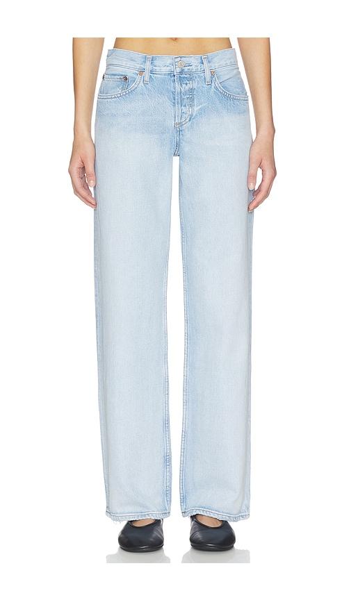 AGOLDE Low Rise Loose Jeans in Denim-Light by AGOLDE