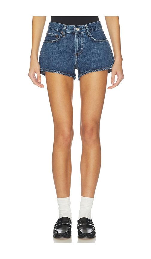 AGOLDE Low Rise Parker Shorts in Blue by AGOLDE