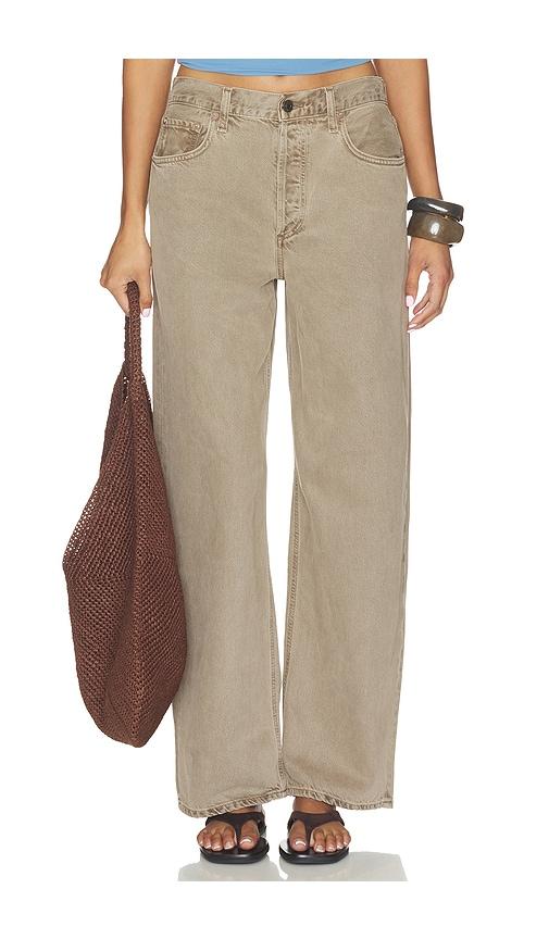 AGOLDE Low Slung Baggy in Brown by AGOLDE