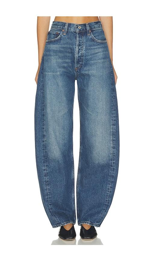 AGOLDE Luna Pieced Jean in Blue by AGOLDE