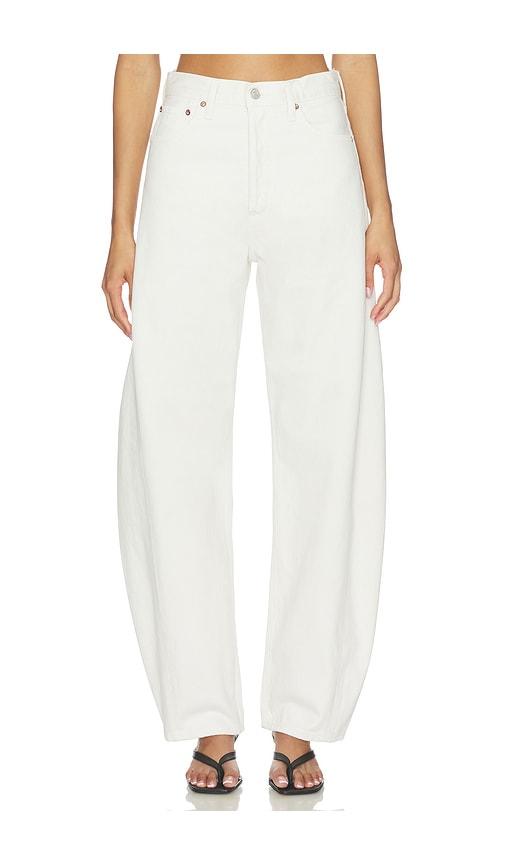 AGOLDE Luna Pieced Jean in Ivory by AGOLDE