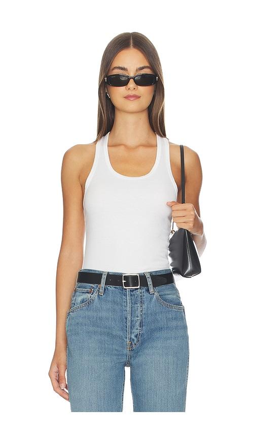 AGOLDE Maria Bodysuit in White by AGOLDE