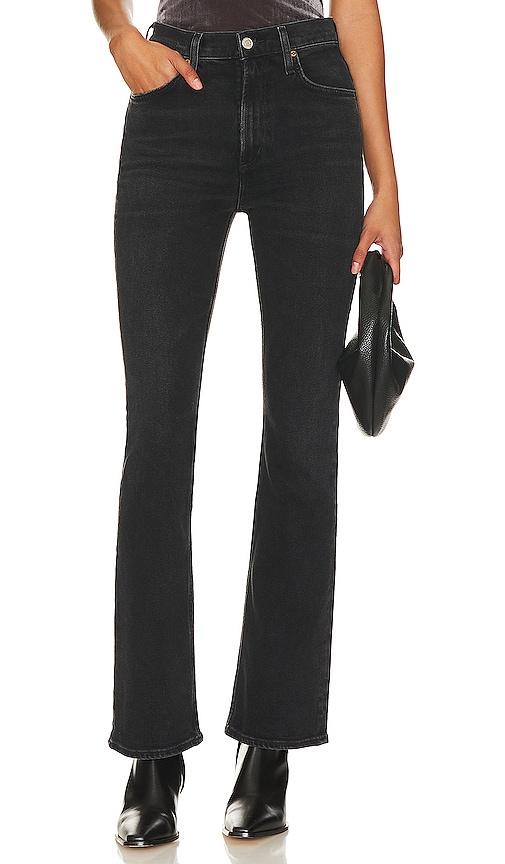 AGOLDE Nico High Rise Slim Boot Jeans in Black by AGOLDE