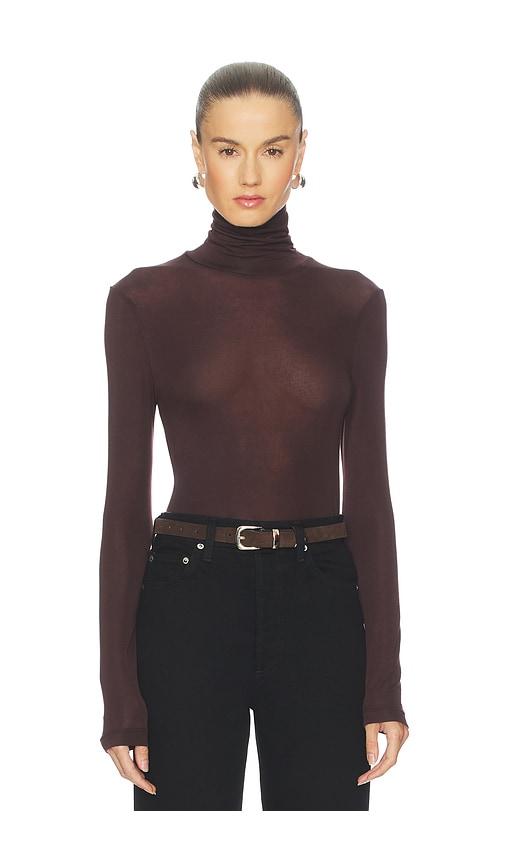 AGOLDE Pascale Turtleneck in Brown by AGOLDE