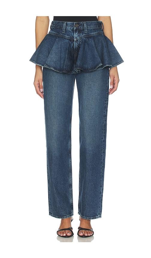 AGOLDE Peplum Jeans in Blue by AGOLDE