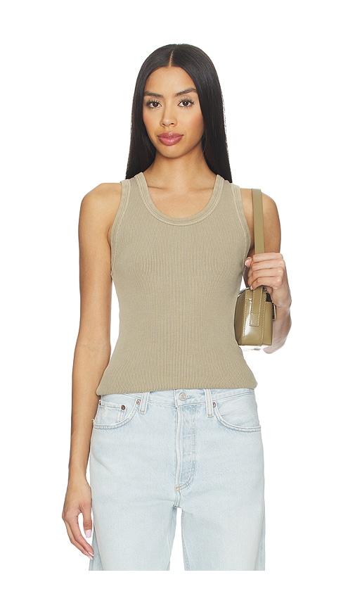 AGOLDE Poppy Tank Top in Sage by AGOLDE