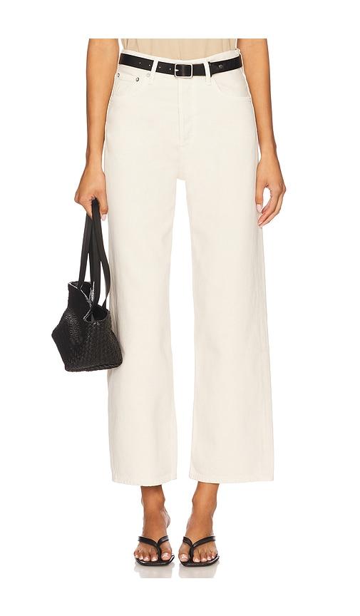 AGOLDE Ren High Rise Wide Leg in Ivory by AGOLDE