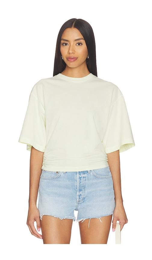 AGOLDE Shari Tee Shirt in Yellow by AGOLDE