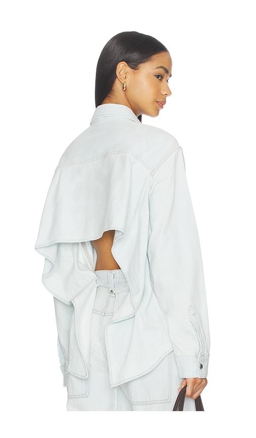AGOLDE Theo Shirt in Baby Blue by AGOLDE