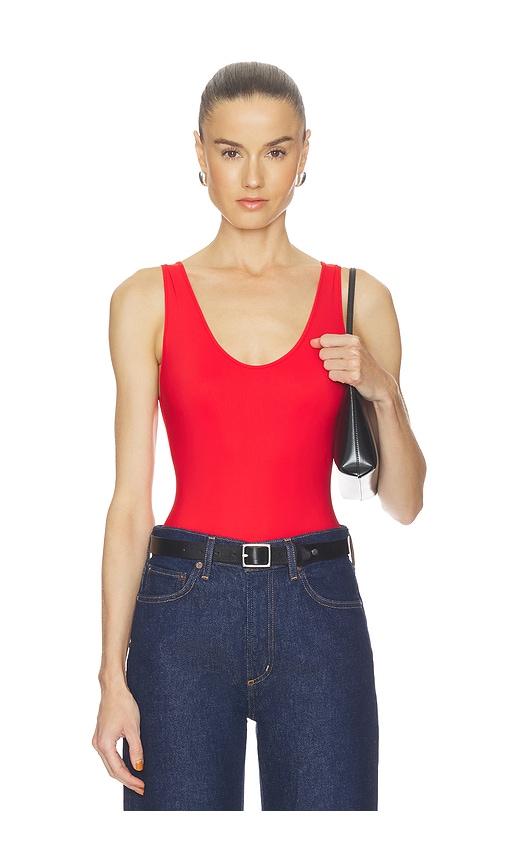 AGOLDE Tora Bodysuit in Red by AGOLDE