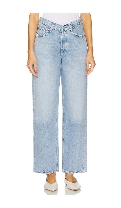 AGOLDE V-waist Baggy Jeans in Blue by AGOLDE