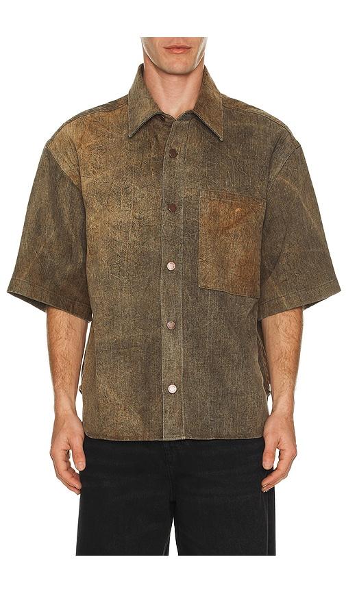 AGOLDE Watson Shirt in Brown by AGOLDE