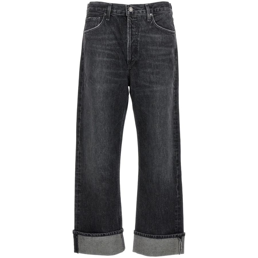 Agolde Ladies Black Fran Jeans by AGOLDE