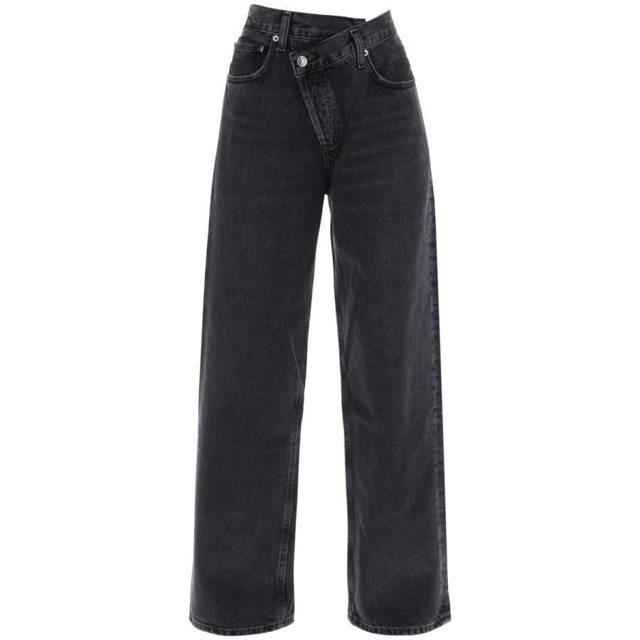 Agolde Ladies Shambles (Washed Black) Criss Cross Jeans by AGOLDE
