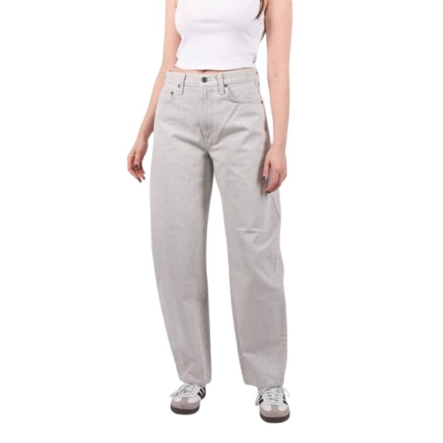 Agolde Ladies Tarnish Pale Grey Ballon Jeans by AGOLDE