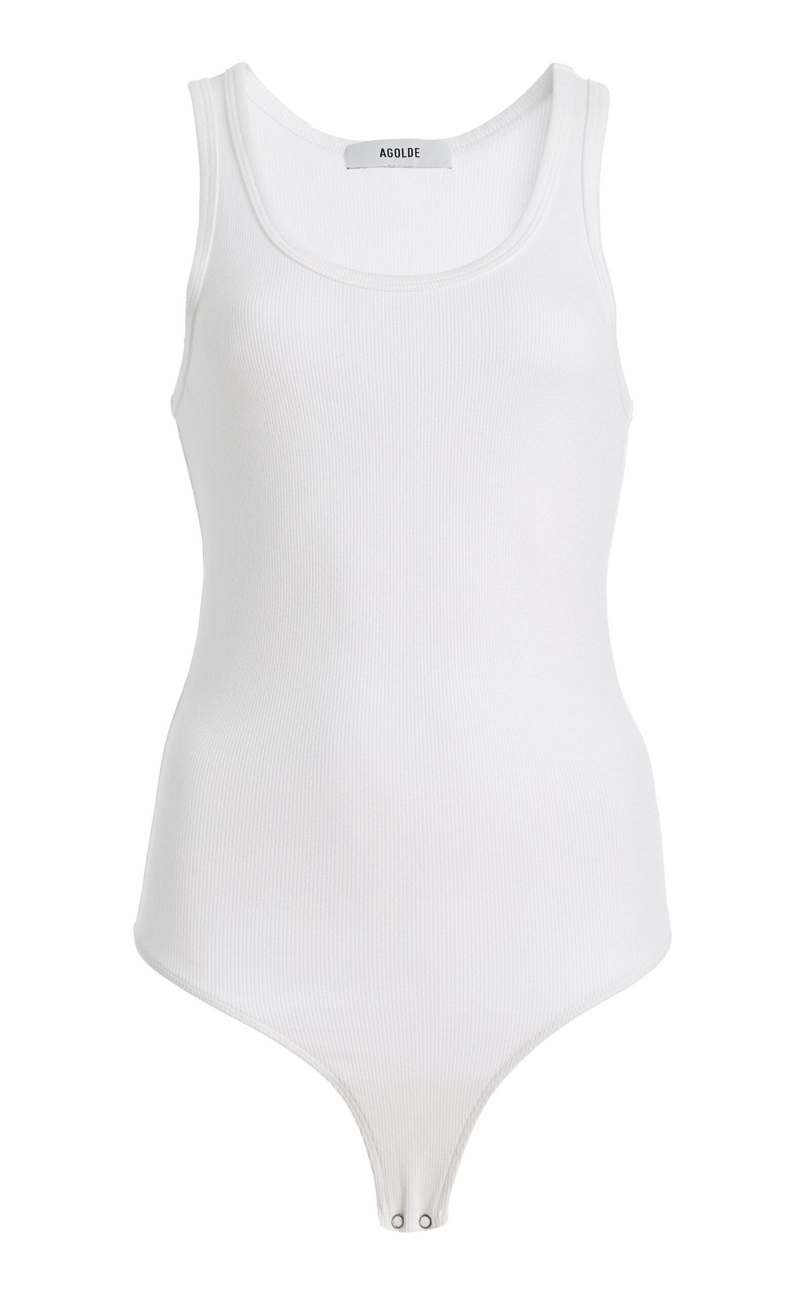 Agolde Maria Ribbed Tank Bodysuit - Moda Operandi by AGOLDE