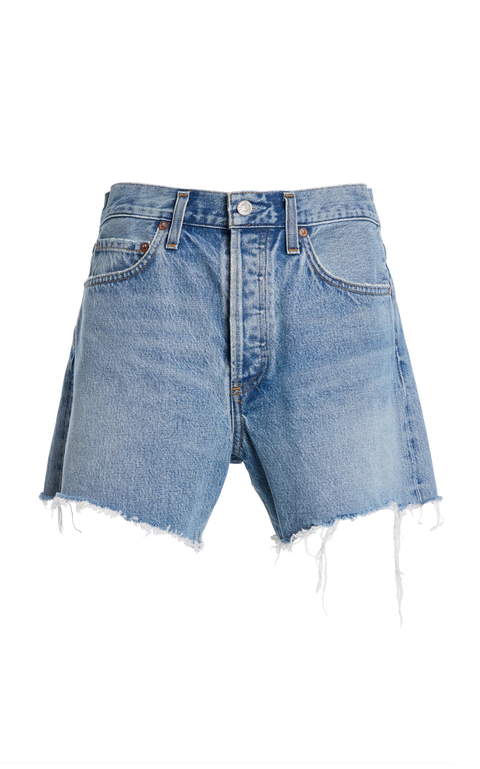 Agolde Parker Long Denim Shorts - Moda Operandi by AGOLDE