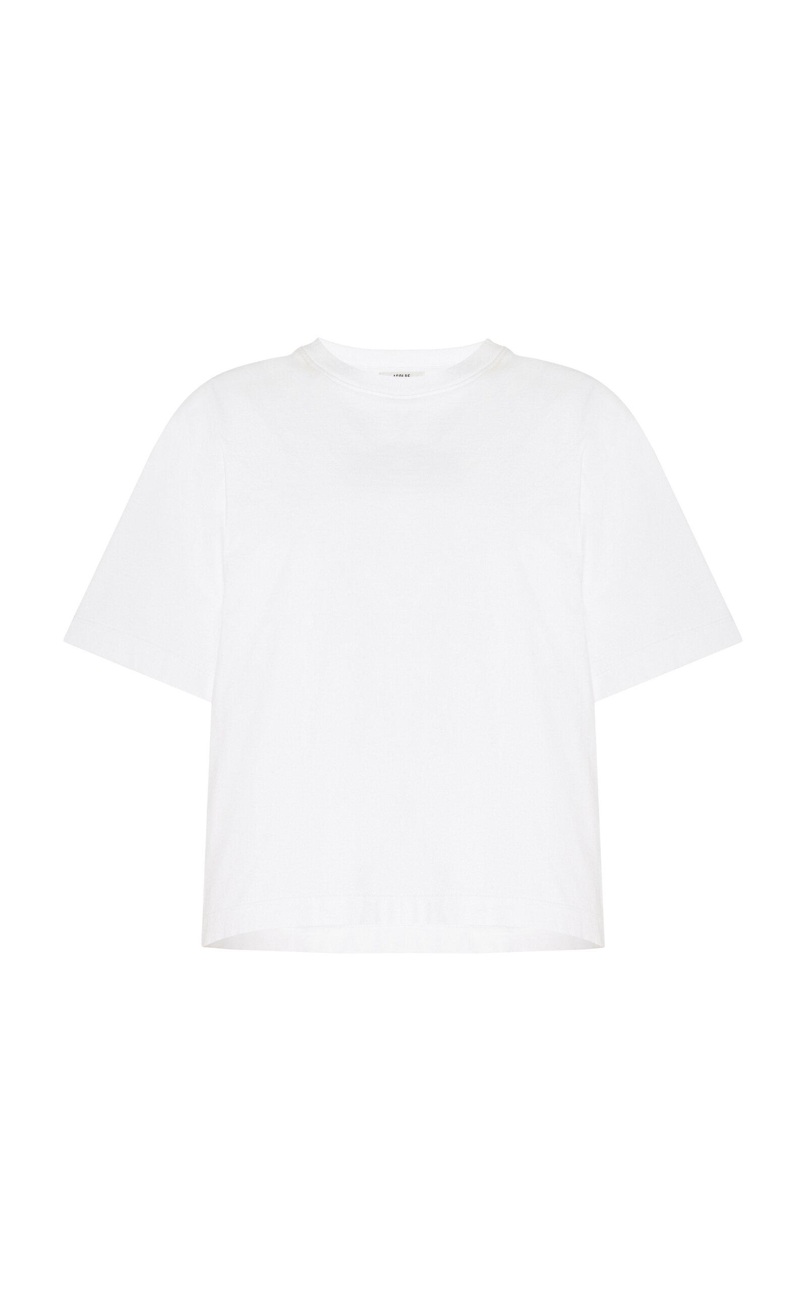 Agolde - Sulma Cotton T-Shirt - White - - Moda Operandi by AGOLDE