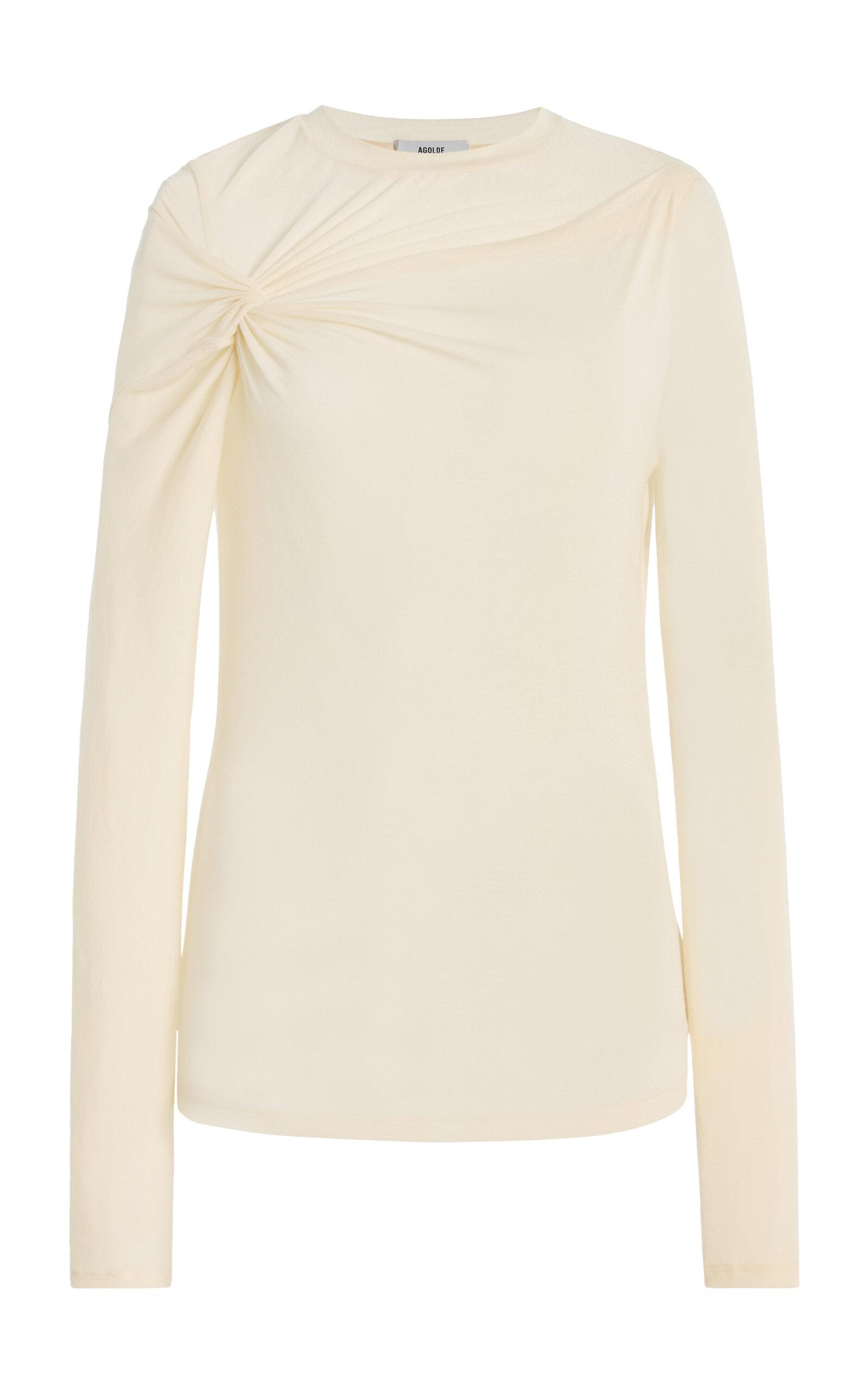 Agoldeissa Ruched Jersey T-Shirt - Moda Operandi by AGOLDE